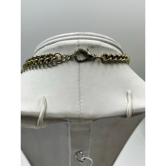 Betsey Johnson Multistrand Webb Bows Pink Beads Crystals Black Heart Necklace - Picture 6 of 10